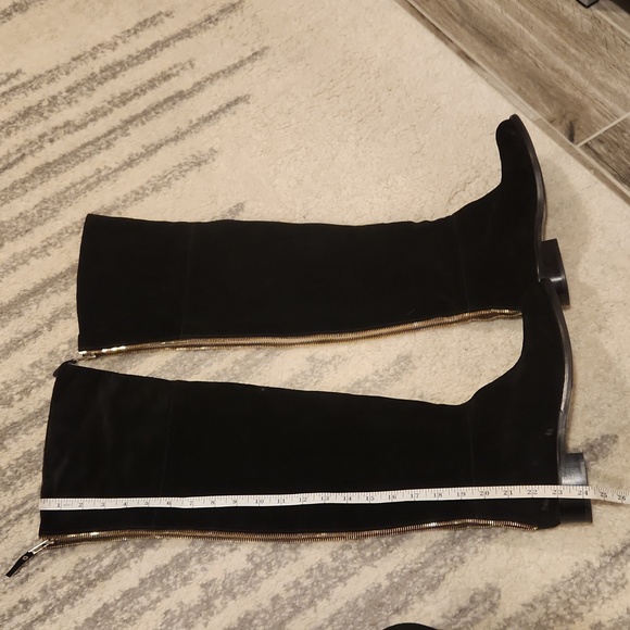 Lola Cruz black suede over the knee boots - Picture 8 of 10